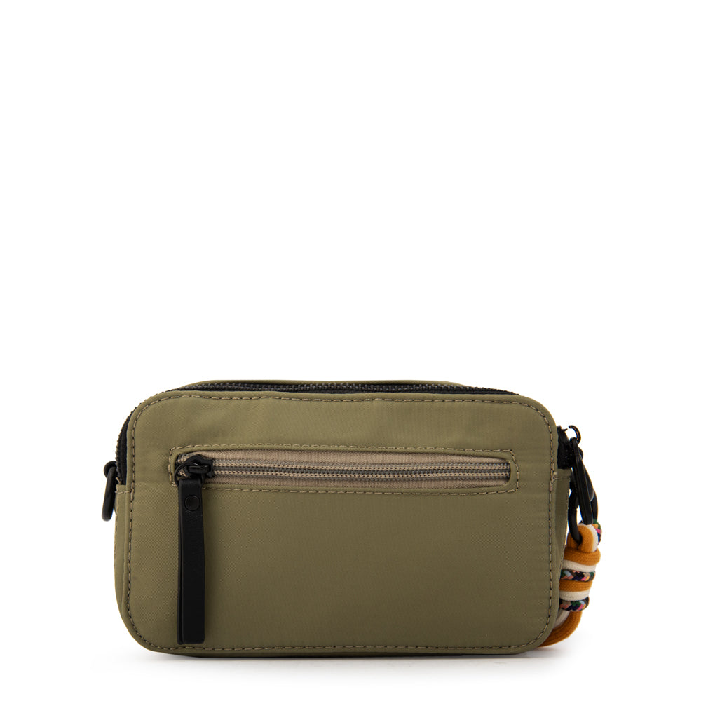 Cartera bandolera tina pequeña verde oliva