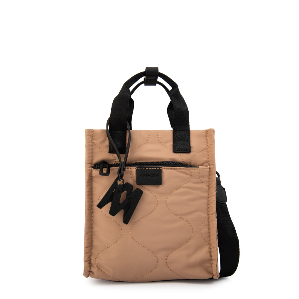 Cartera bandolera grisel pequeña beige