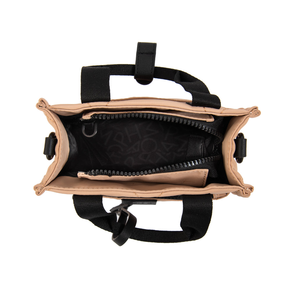 Cartera bandolera grisel pequeña beige