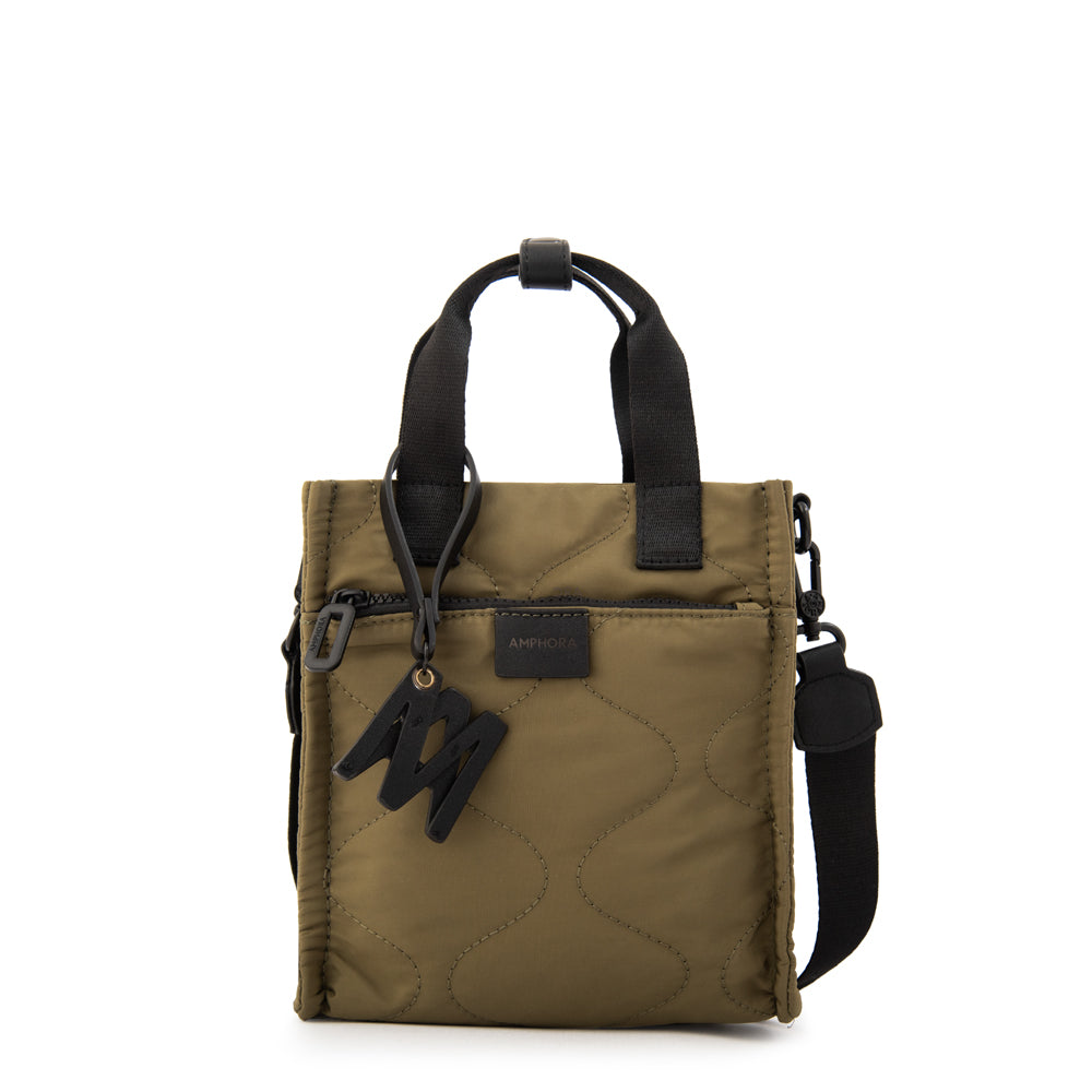 Cartera bandolera grisel pequeña verde oliva