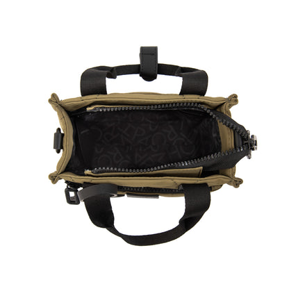 Cartera Bandolera grisel pequeña verde oliva