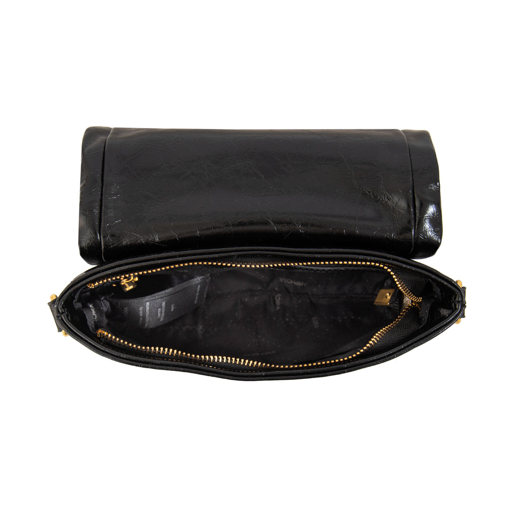 Cartera bandolera con tapa gilly pequeña negro