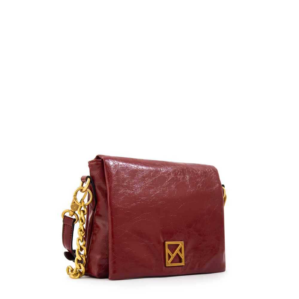 Cartera bandolera con tapa gilly pequeña rojo