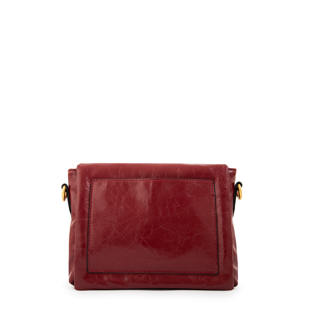 Cartera bandolera con tapa gilly pequeña rojo