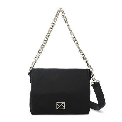Cartera Bandolera con tapa gilly grande negro