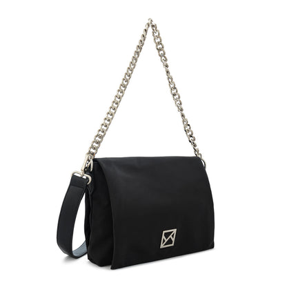 Cartera Bandolera con tapa gilly grande negro