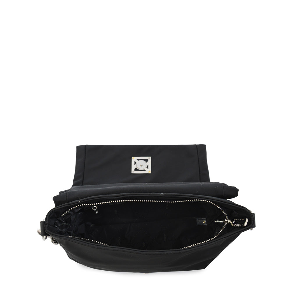 Cartera bandolera con tapa gilly grande negro