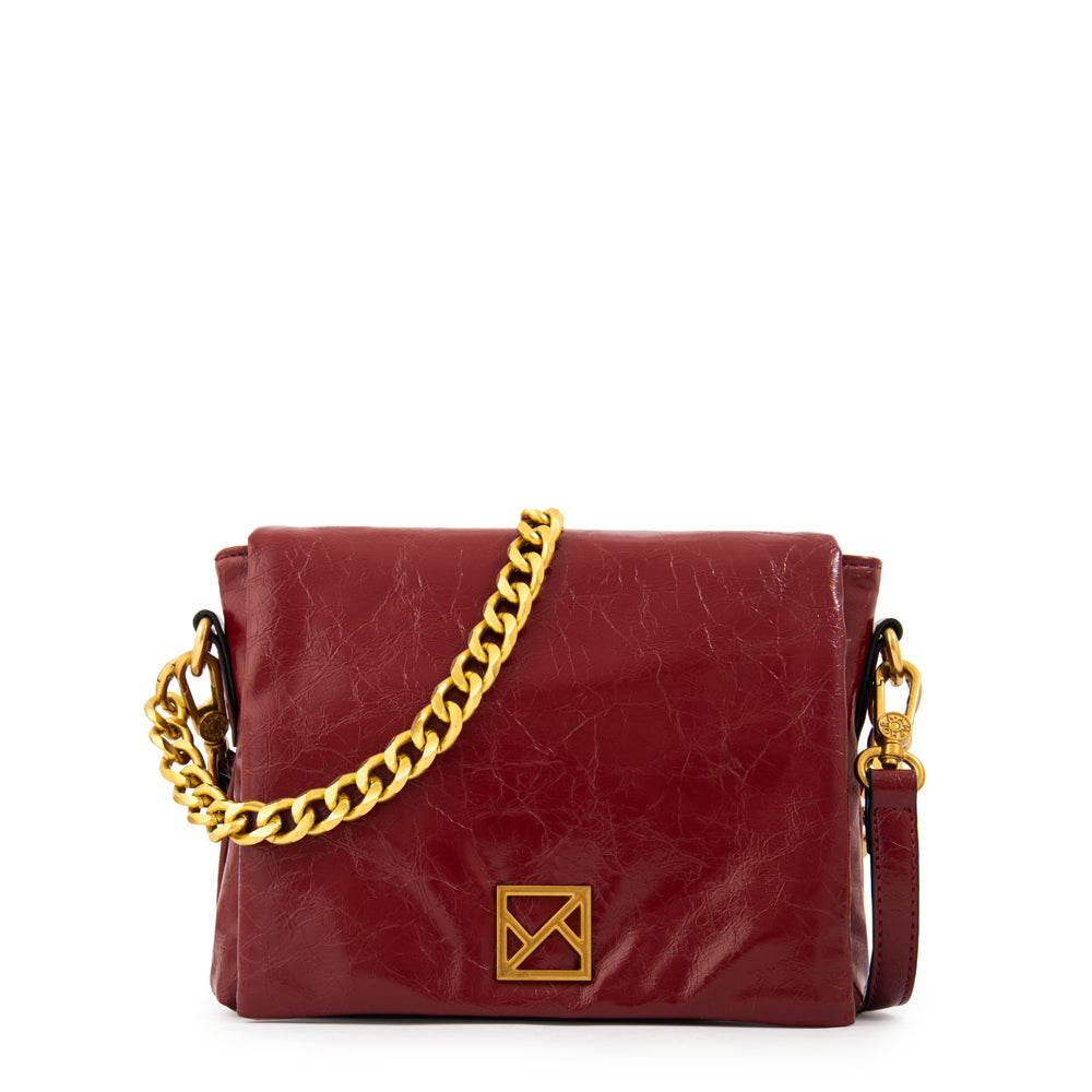 Cartera Bandolera con tapa gilly grande rojo