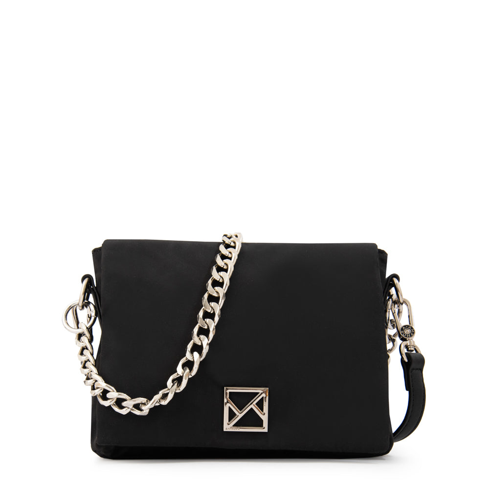 Cartera bandolera con tapa gilly grande negro especial