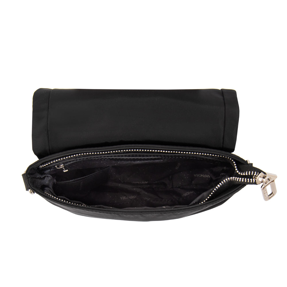 Cartera bandolera con tapa gilly grande negro especial