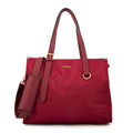 Cartera tote porta notebook fiorela grande burdeo