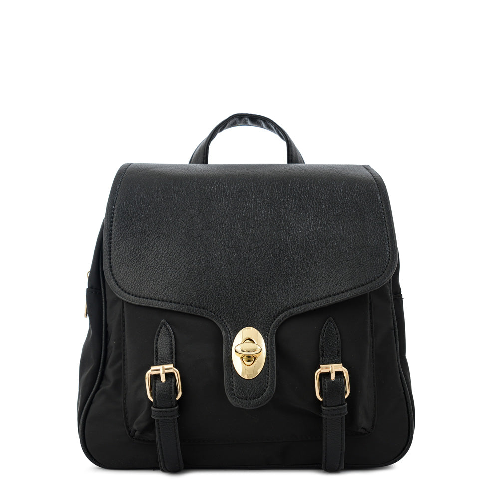 Mochila con tapa marifer mediana negro especial