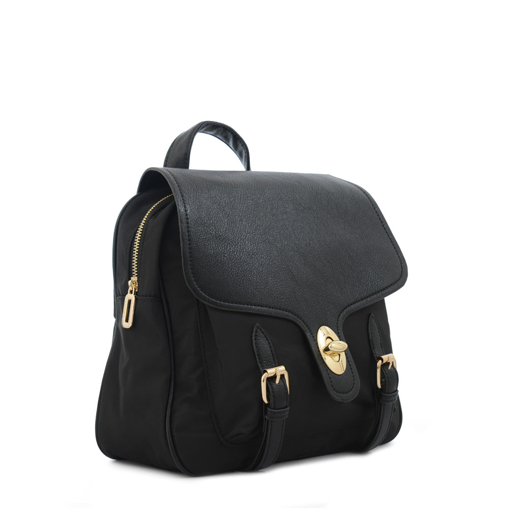 Mochila con tapa marifer mediana negro especial