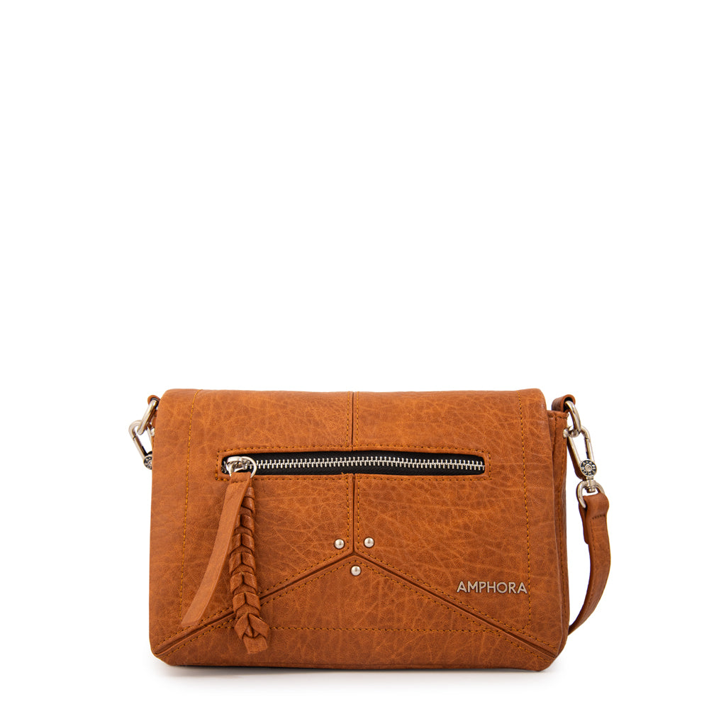 Cartera bandolera edith camel