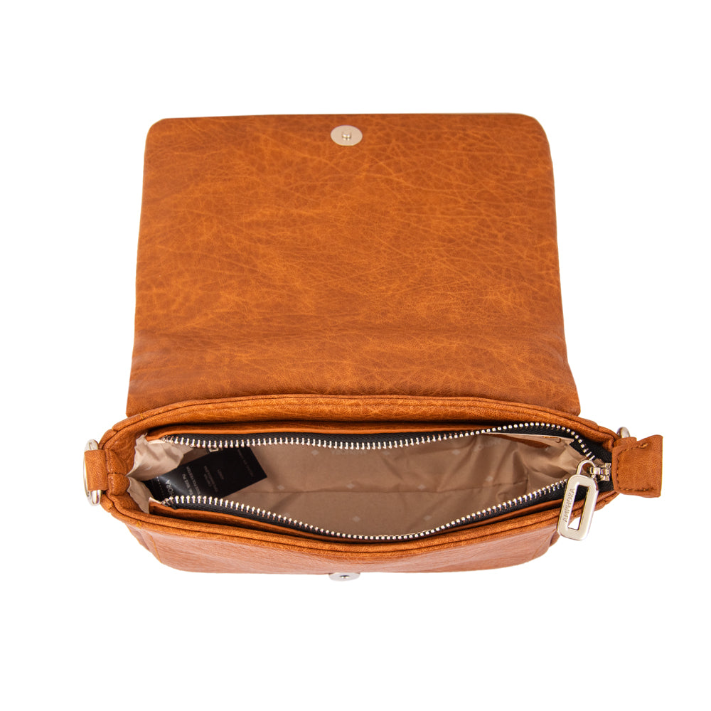 Cartera bandolera edith camel