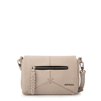 Cartera Bandolera edith pequeña blanco crudo