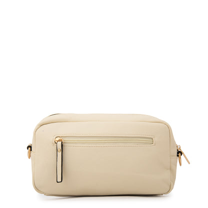 Cartera Bandolera filomena pequeña blanco crudo