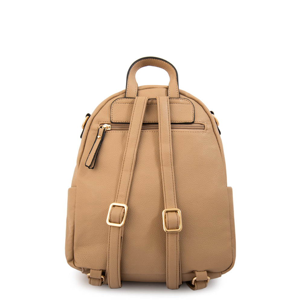 Mochila filomena mediana beige oscuro