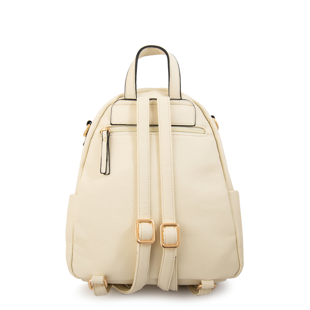 Mochila filomena mediana blanco crudo