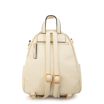 Mochila filomena mediana blanco crudo