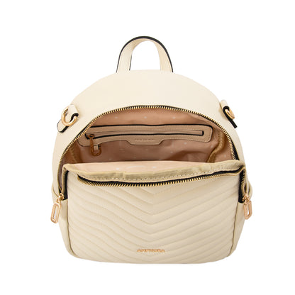 Mochila filomena mediana blanco crudo