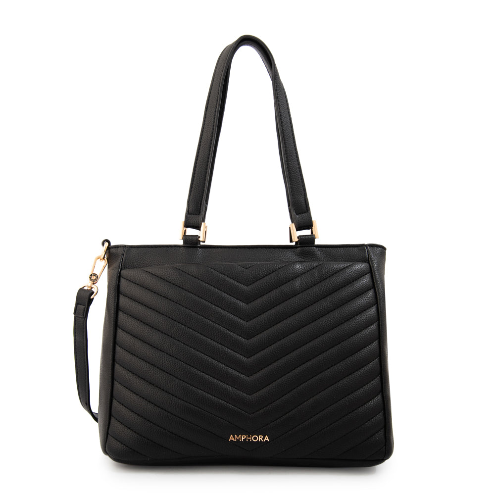 Cartera tote filomena mediana negro