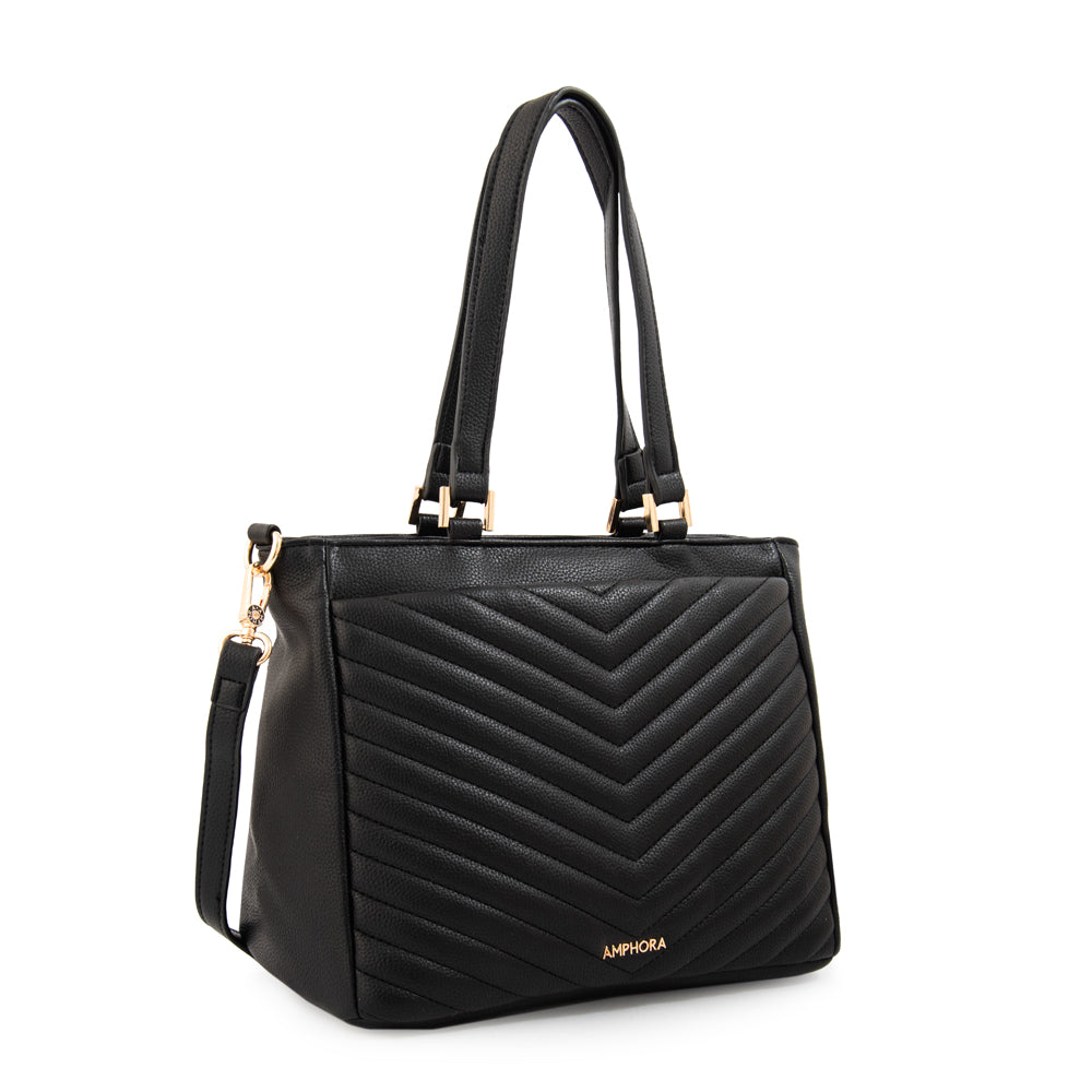 Cartera tote filomena mediana negro