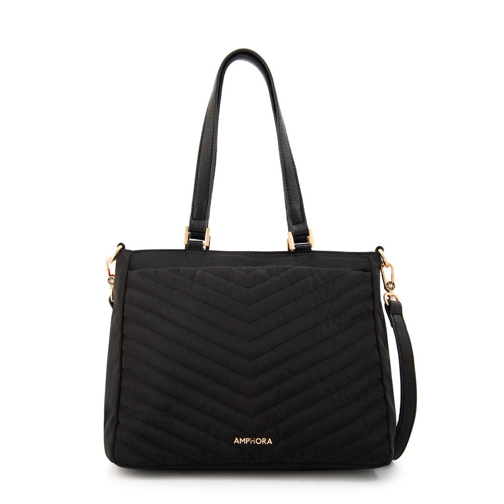 Cartera tote filomena mediana negro especial