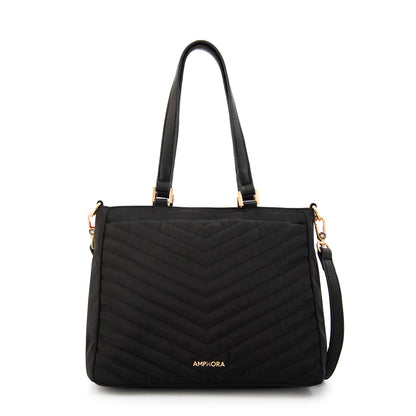 Cartera tote filomena mediana negro especial