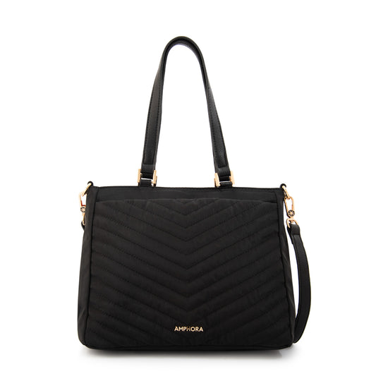 Cartera tote filomena mediana negro especial