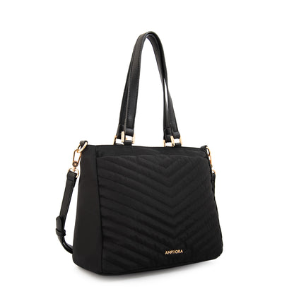 Cartera tote filomena mediana negro especial