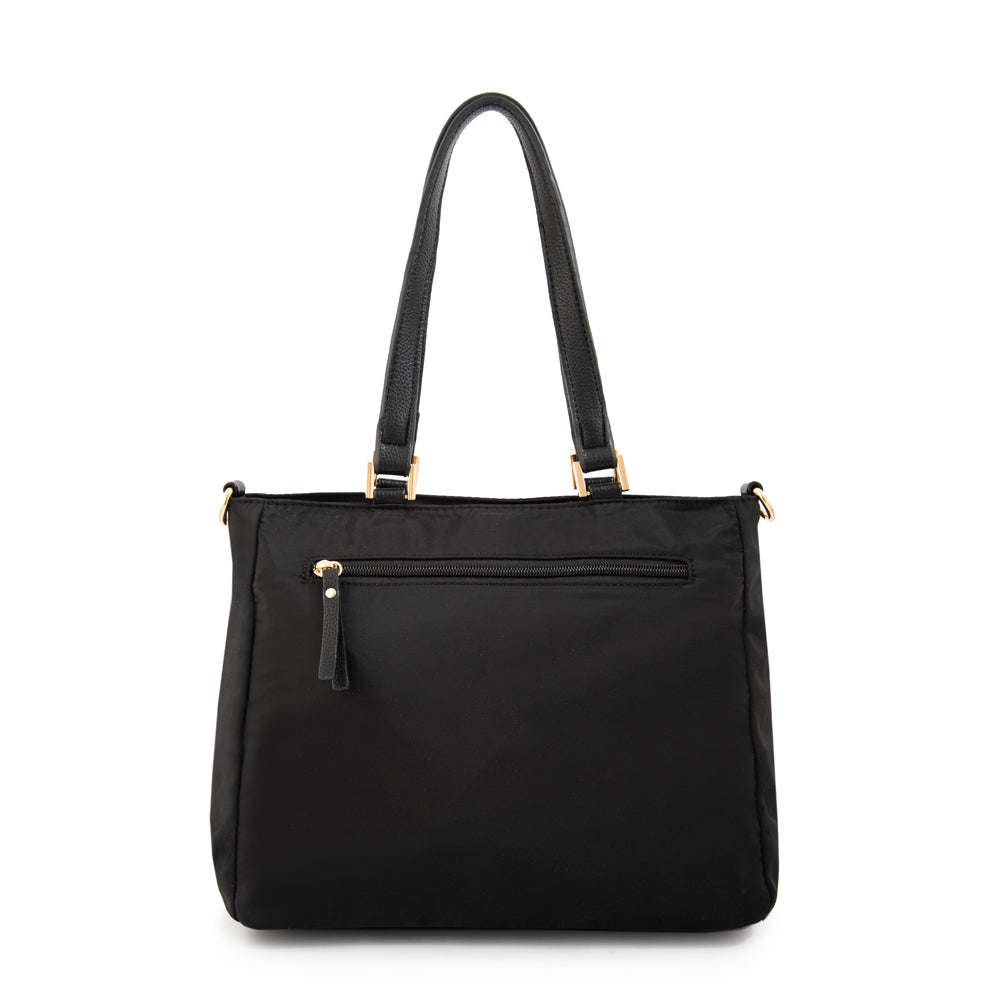 Cartera tote filomena mediana negro especial