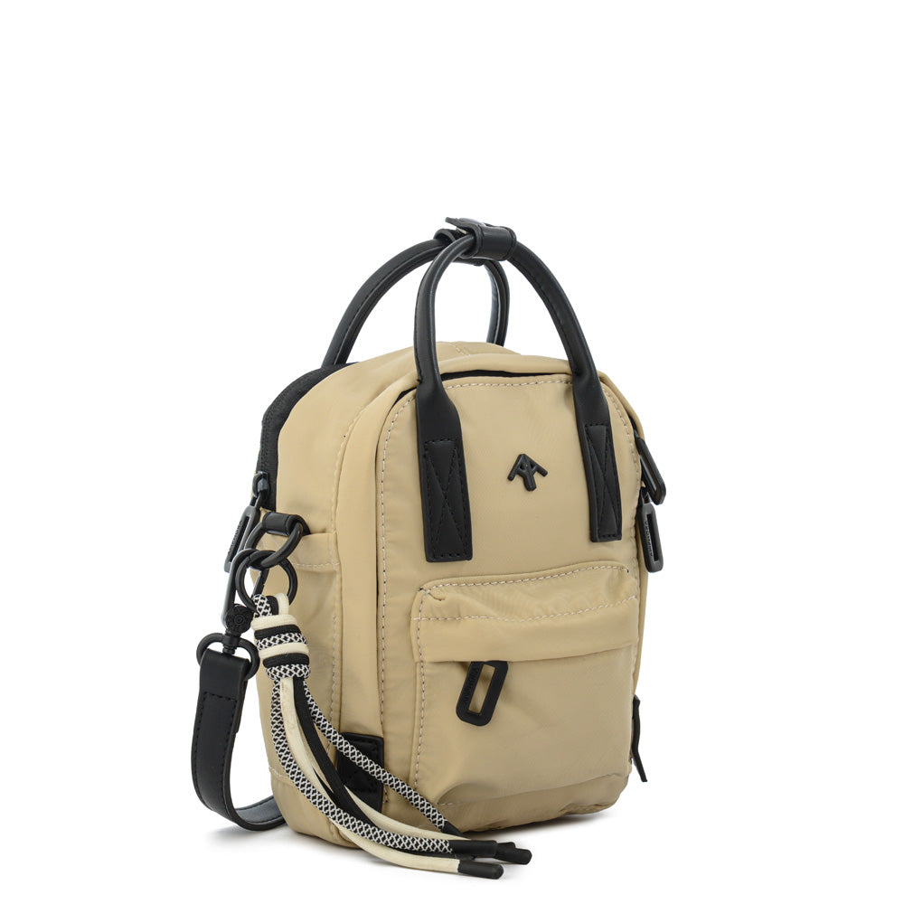 Cartera bandolera felisa pequeña beige