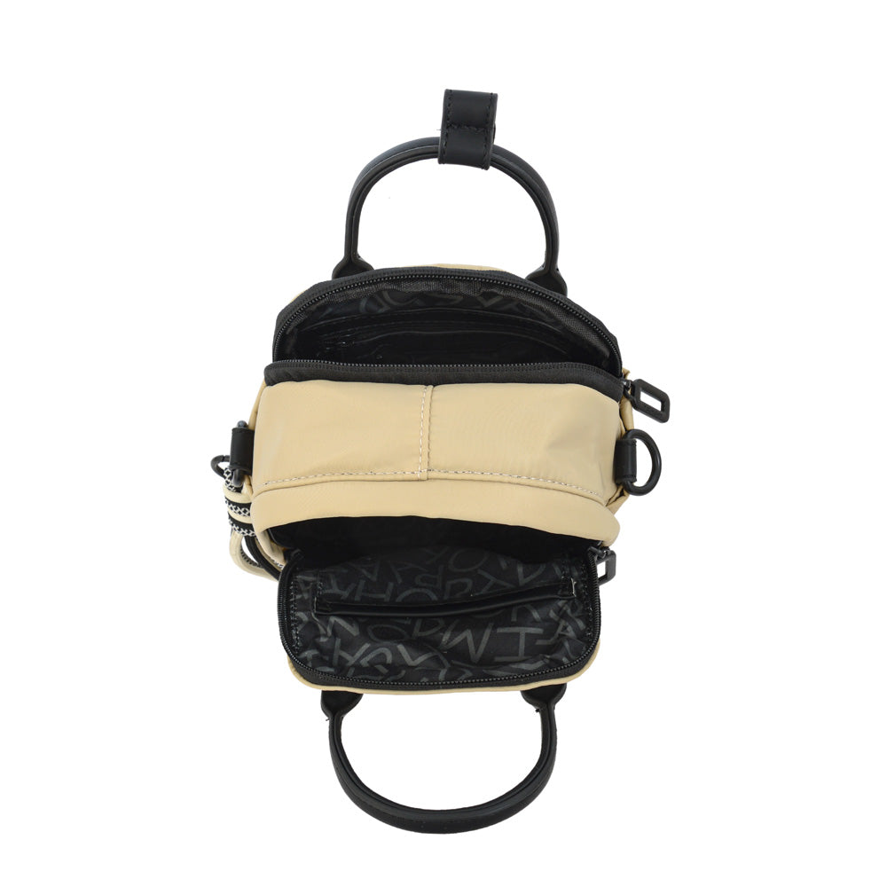 Cartera bandolera felisa pequeña beige