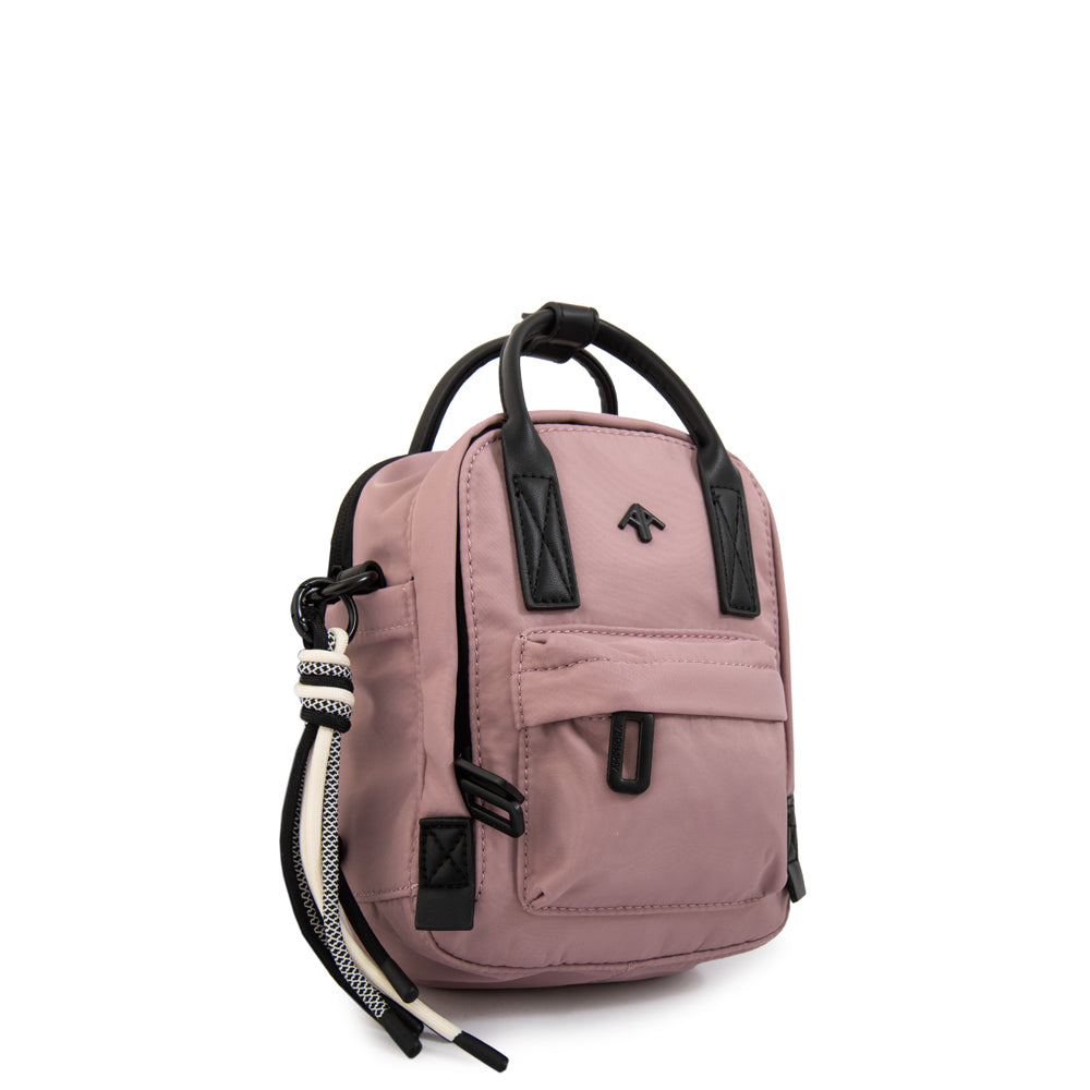 Cartera bandolera felisa pequeña rosa viejo