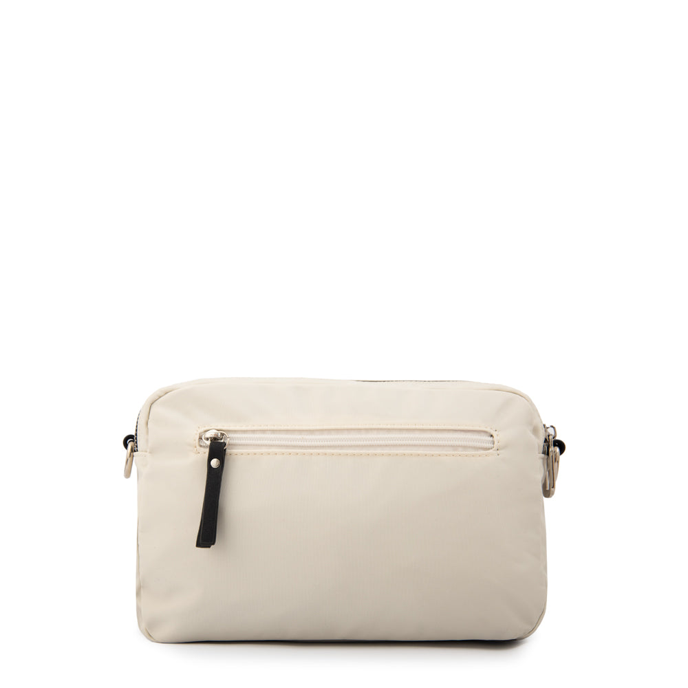 Cartera bandolera evany grande blanco crudo