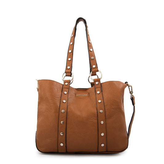 Cartera tote marlet mediana café