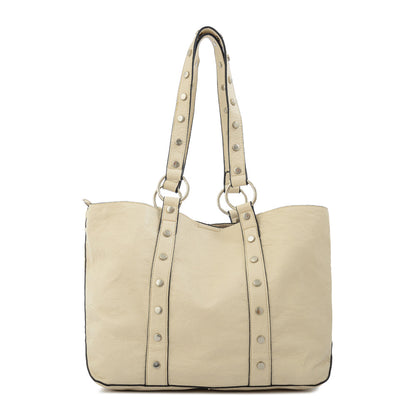 Cartera tote marlet mediana blanco crudo