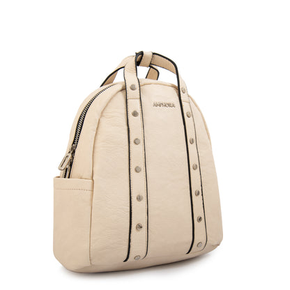Mochila marlet mediana blanco crudo