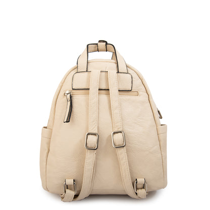 Mochila marlet mediana blanco crudo