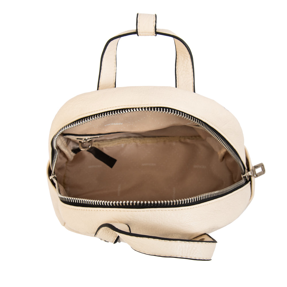 Mochila marlet mediana blanco crudo