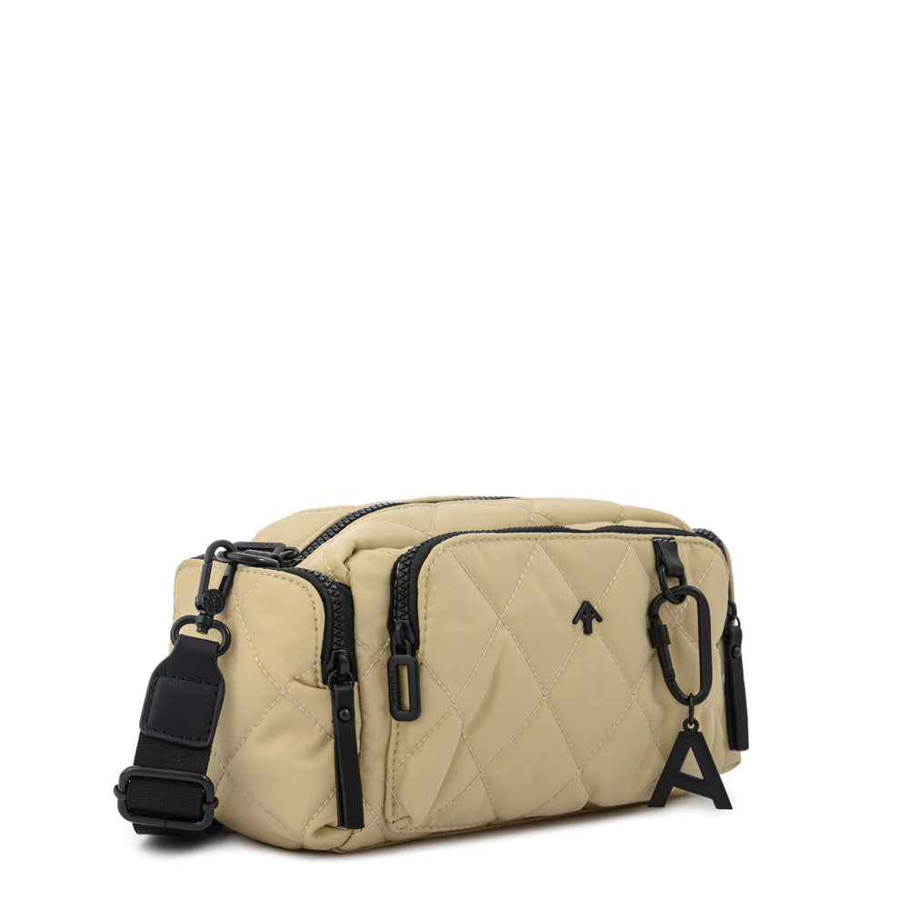 Cartera bandolera amalia mediana beige