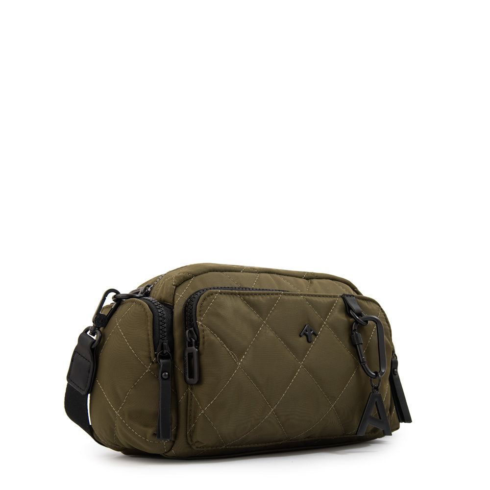 Cartera bandolera amalia mediana verde oliva