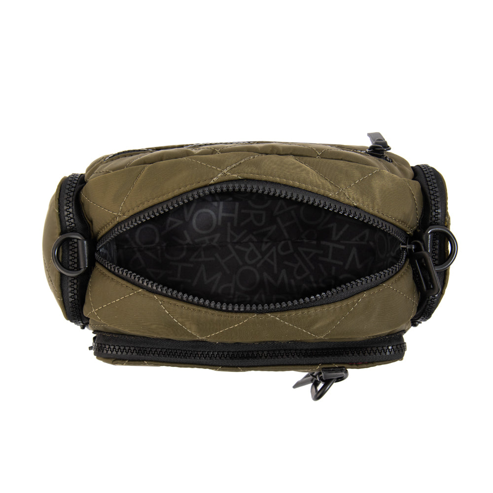 Cartera bandolera amalia mediana verde oliva