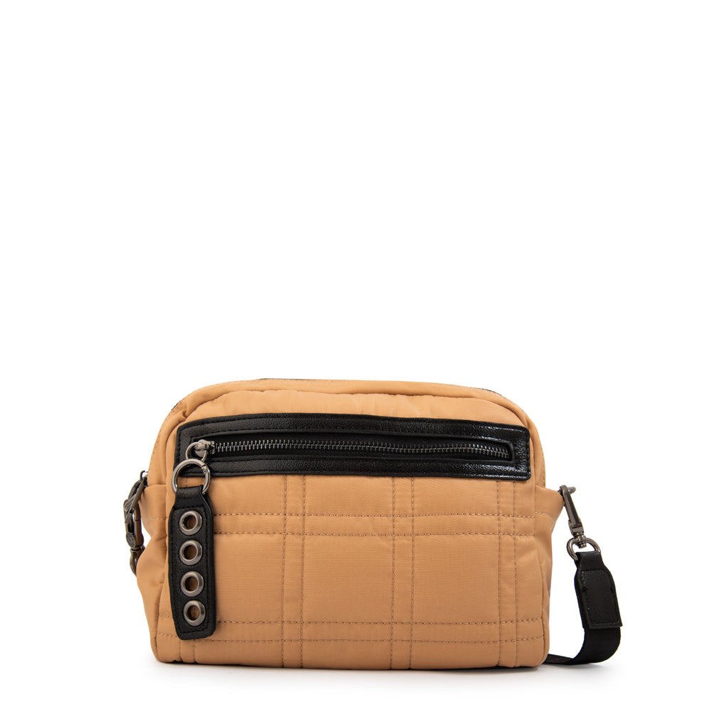 Cartera bandolera jadiz pequeña beige