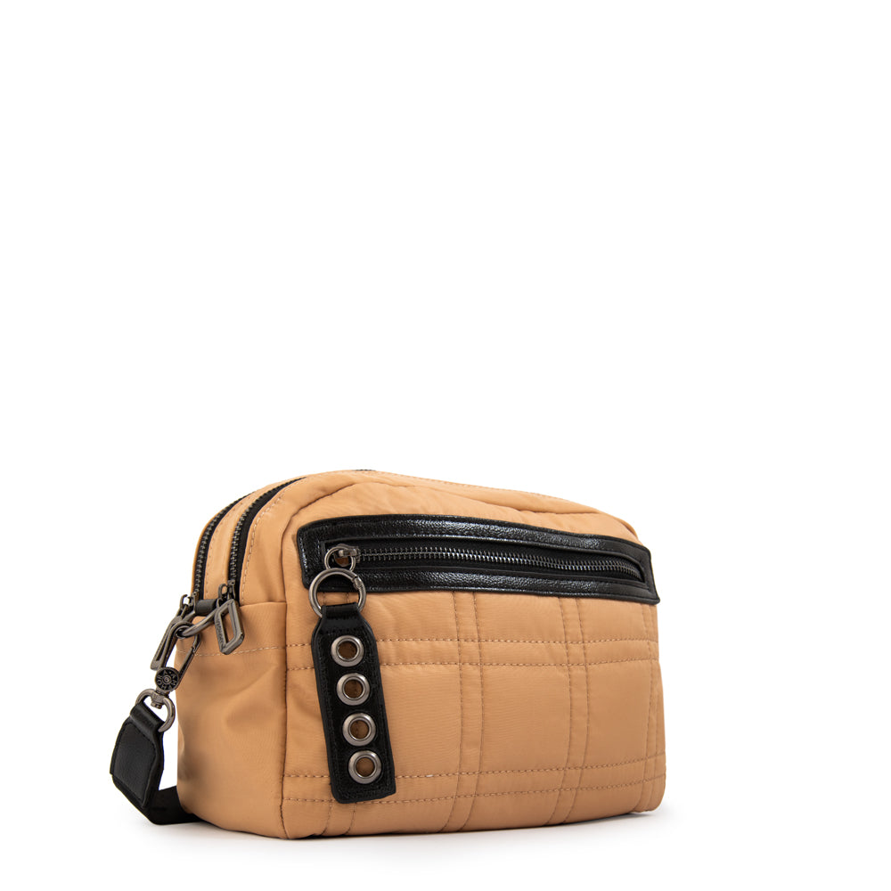 Cartera bandolera jadiz pequeña beige