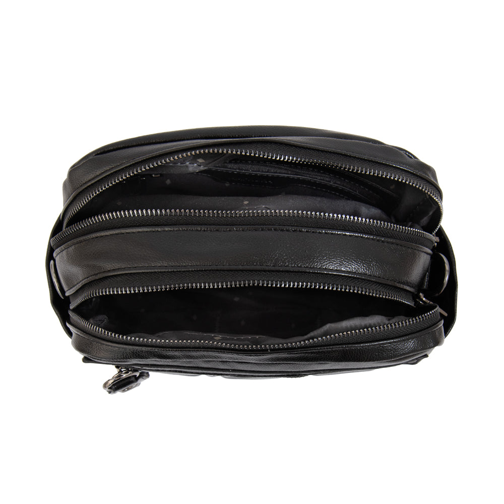 Cartera bandolera jadiz pequeña negro especial