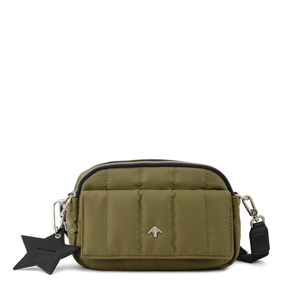 Cartera bandolera marlene pequeña verde oliva