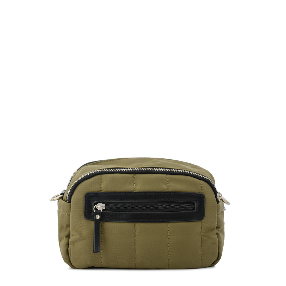 Cartera bandolera marlene pequeña verde oliva