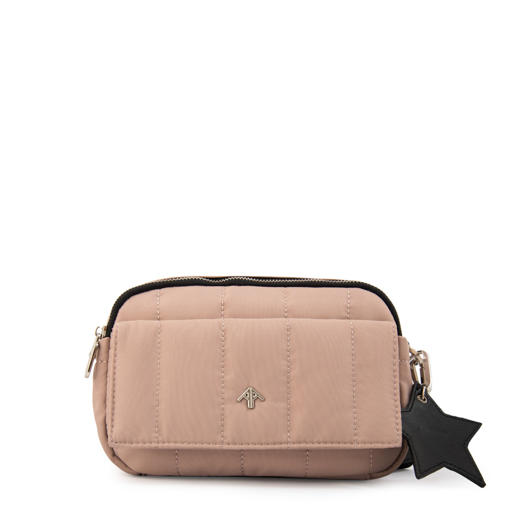 Cartera bandolera marlene pequeña rosa viejo